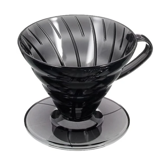 Hario V60-02 Plastik Dripper(Siyah)+40'lı Filtre Seti
