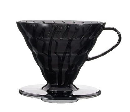 Hario V60-02 Plastik Dripper(Siyah)+40'lı Filtre Seti